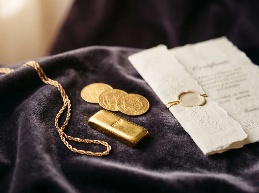 Monedas, lingotes y joyas: el oro como activo