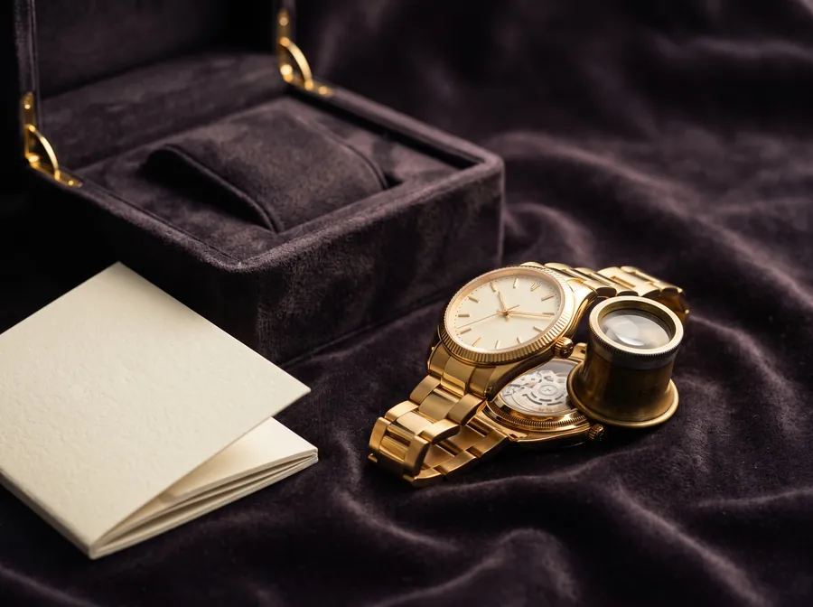 La lista de comprobación del reloj de segunda mano